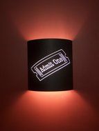 "Admit One" Ticket Black Home Movie Theater Sconces