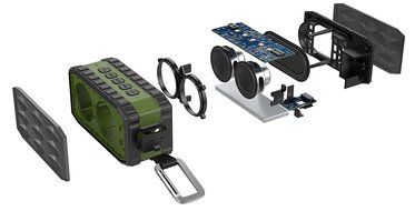 MARSEE ZeroX Bluetooth Speakers with 8 Watt Drivers,IPX6 Waterproof Shockproof,2000 Ah Rechargeable Battery &amp;... N4