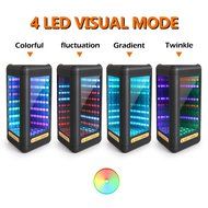 Portable Wireless Bluetooth Speakers with LED Lights Show, Lamhi 4.0 Mirror Speaker,10W Powerful Sound with AUX... N2