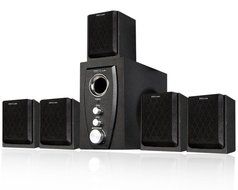 Acoustic Audio AA5101 450 Watt 5.1 Powered Sub and Home Theater Speaker System N2