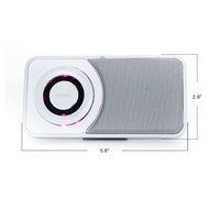 [UPGRADED] SHABA Ultra Slim Pocket Portable Bluetooth Speaker with LED Light, Phone Stand, TF Card, FM Radio,... N17