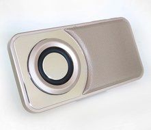 [UPGRADED] SHABA Ultra Slim Pocket Portable Bluetooth Speaker with LED Light, Phone Stand, TF Card, FM Radio,... N21