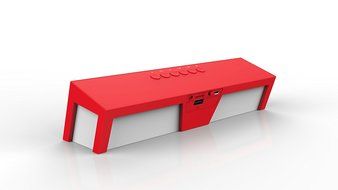 Soundance Portable Stereo Bluetooth Speakers with Enhanced Bass Resonator, FM Radio, Built-in Mic, LED Display... N10