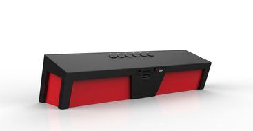 Soundance Portable Stereo Bluetooth Speakers with Enhanced Bass Resonator, FM Radio, Built-in Mic, LED Display... N12