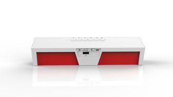 Soundance Portable Stereo Bluetooth Speakers with Enhanced Bass Resonator, FM Radio, Built-in Mic, LED Display... N34