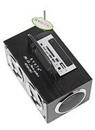 Sykik SP2091BT Bluetooth Boom Box with SD/MMC/USB, FM Radio, Built-in Rechargeable Battery &amp; Remote Control N3