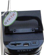Sykik SP2091BT Bluetooth Boom Box with SD/MMC/USB, FM Radio, Built-in Rechargeable Battery &amp; Remote Control N9