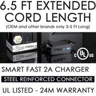 [UL Listed] Pwr+ Extra Long 6.5 Ft AC Adapter Rapid Charger for JBL-Flip 1 Portable Stereo Wireless Speaker 6132A-JBLFLIP... N3