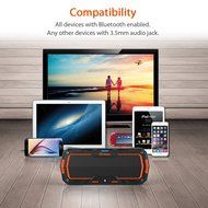 Jackery Boom 10W Bluetooth 4.1 IP65 Wireless Water Resistant Dustproof Rugged Portable Bluetooth Speaker Perfect... N7