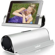 Lugulake Aluminum Portable Bluetooth 4.0 Speaker with Stand Dock, HIFI, 2x 3Watts, Enhanced Bass, 10 Hours Playtime... N8