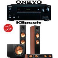 Klipsch RP-280F 3.1 Reference Premiere Home Theater System (Cherry) with Onkyo TX-NR656 7.2-Ch Network A/V Receiver