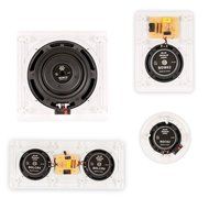 Blue Octave BHT625 In Wall and In Ceiling 5.1 Home Theater Surround Sound 6.5" Speaker Set N3