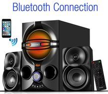 Boytone BT-324F, 2.1 Bluetooth powerful home theater speaker systems, with FM Radio, SD USB ports, digital play...