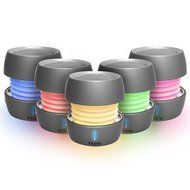 iHome iBT73 Color Changing Bluetooth Rechargeable Mini Speaker System (Silver)