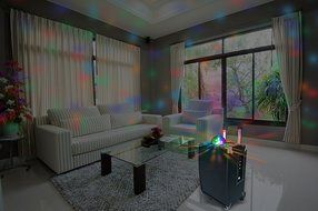 ART+SOUND Disco Ball Tailgate Bluetooth Speaker with Lights Rechargeable Portable Sound System N3