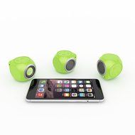 Mengo AquaCube, Waterproof Speaker [3W Ultra Clear Sound] Waterproof Portable Bluetooth (4.1) Speaker &ndash; Green... N2