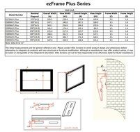 Elite Screens ezFrame Series, 100-inch Diagonal 4:3, Fixed Frame Home Theater Projection Screen, Model: R100WV1 N21
