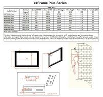 Elite Screens ezFrame Series, 100-inch Diagonal 4:3, Fixed Frame Home Theater Projection Screen, Model: R100WV1 N28