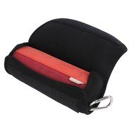 co2CREA(TM) Black PU Leather Case Travel Carry Bag Protective Skin Motor Bike Bicycle Mount Carabiner Clip For... N3