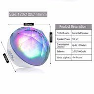 Bluetooth Speakers,ELEGIANT Hi-Fi Portable Wireless Stereo Speaker with Remote Control,LED Color Changing Ball... N21