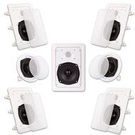 Acoustic Audio HT-57 7.1 Home Theater Speaker System (White, 7)