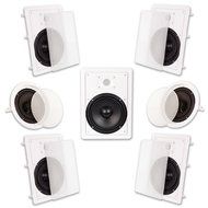 Acoustic Audio HT-57 7.1 Home Theater Speaker System (White, 7) N7