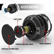 Waterproof Bluetooth Speaker, Alpatronix AX320 Ultra-Portable Wireless Shockproof Speaker with Built-in Mic, Passive... N5