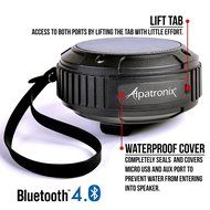 Waterproof Bluetooth Speaker, Alpatronix AX320 Ultra-Portable Wireless Shockproof Speaker with Built-in Mic, Passive... N16