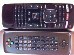 New Smart TV Remote control---with Qwerty dual side keyboard amazon--Netlix--M-GO Wide key for VIZIO TV