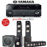Polk Audio Signature S55 5.1 Home Theater System with Yamaha AVENTAGE RX-A660BL 7.2-Ch Network AV Receiver