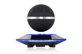 Levitating Bluetooth Speaker - Floating Wireless Speaker - SciFi Speaker by Wasserstein (Black) N3