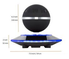 Levitating Bluetooth Speaker - Floating Wireless Speaker - SciFi Speaker by Wasserstein (Black) N7