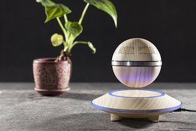 Levitating Bluetooth Speaker - Floating Wireless Speaker - SciFi Speaker by Wasserstein (Black) N9