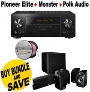 Pioneer Elite VSX-LX101 7.2 Channel Networked AV Receiver with Built-in Bluetooth and Wi-Fi + Polk Audio 5.1 TL1600...
