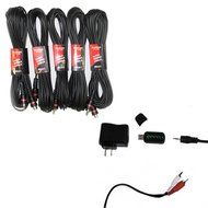 Theater Solutions TS511 Home Theater 5.1 Powered Speaker System with Bluetooth and 5 Extension Cables N3