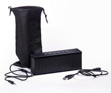 Photive CYREN Portable Wireless Bluetooth Speaker with Built in Speakerphone 8 hour Rechargeable Battery (Black) N5