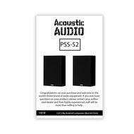 Acoustic Audio PSS52 Bookshelf Speakers 5.25" 2 Way Home Theater Audio Pair N4