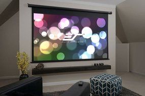 Elite Screens VMAX2, 110-inch 16:9, Wall Ceiling Electric Motorized Drop Down HD Projection Projector Screen,... N5