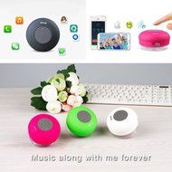 Ecandy Bluetooth Shower Speaker, Water Resistant, Hands Free Portable Speakerphone with Mic, Control Buttons and... N19