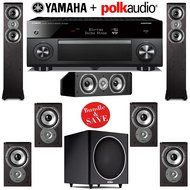 Yamaha RX-A1060BL AVENTAGE 7.2-Channel Dolby Atmos Network A/V Receiver + Polk Audio TSi 300 + Polk Audio TSi...
