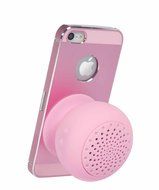amtonseeshop Waterproof Mini Mushroom Wireless Bluetooth Speaker (Pink) N2