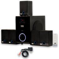 Acoustic Audio AA5817 800 Watt Home Theater 5.1 Powered Sub and Multi Speaker System with Bluetooth AA5817B