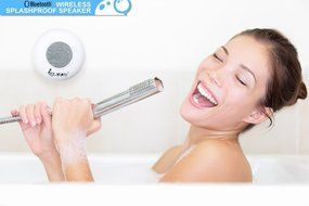 Guppy&reg; Water Resistant Bluetooth Shower Speaker - Wireless Portable Audio, New 2015 Model - Kid-friendly, Built-in... N3