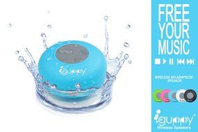 Guppy&reg; Water Resistant Bluetooth Shower Speaker - Wireless Portable Audio, New 2015 Model - Kid-friendly, Built-in... N17