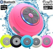 Guppy&reg; Water Resistant Bluetooth Shower Speaker - Wireless Portable Audio, New 2015 Model - Kid-friendly, Built-in... N26