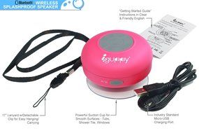 Guppy&reg; Water Resistant Bluetooth Shower Speaker - Wireless Portable Audio, New 2015 Model - Kid-friendly, Built-in... N30