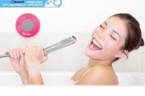 Guppy&reg; Water Resistant Bluetooth Shower Speaker - Wireless Portable Audio, New 2015 Model - Kid-friendly, Built-in... N31