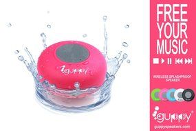 Guppy&reg; Water Resistant Bluetooth Shower Speaker - Wireless Portable Audio, New 2015 Model - Kid-friendly, Built-in... N34