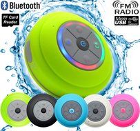 Guppy&reg; Water Resistant Bluetooth Shower Speaker - Wireless Portable Audio, New 2015 Model - Kid-friendly, Built-in... N60