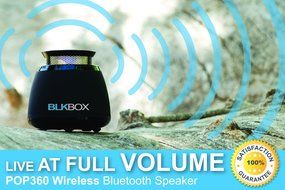 Wireless Bluetooth Speaker- BLKBOX POP360 Hands Free Bluetooth Speaker - for iPhones, iPads, Androids, Samsung... N5